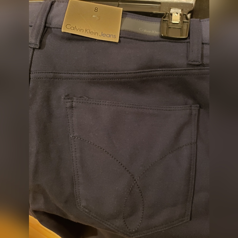 Calvin Klein Stretch Jeans Classic Navy Women's Size 8 (New) - Picture 6 of 6